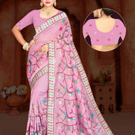 Fancy Saree with Blouse Piece for Premium Ethnic and Traditional Wear | KMD-S1046