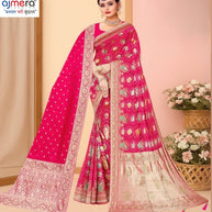 Dyed Fancy Matching Saree with Blouse Piece for Premium Ethnic and Traditional Wear | RAL-SWAD