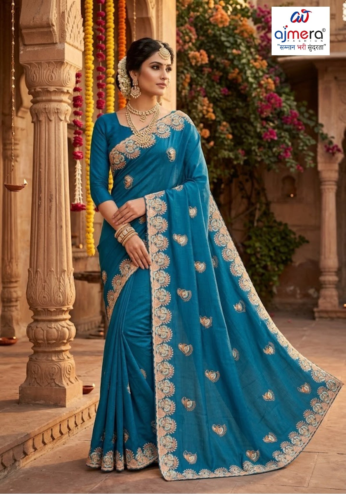 Festival Saree with Blouse Piece for Premium Ethnic and Traditional Wear | VKM-PRIYANKA