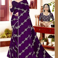 Ladies Matching Saree with Blouse Piece for Premium Ethnic and Traditional Wear | KDV-FRESH COLOUR-2