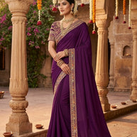 Printed Matching Saree with Blouse Piece for Premium Ethnic and Traditional Wear | KPS-ARJUN