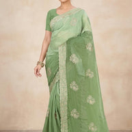 Ethnic Matching Saree with Blouse Piece for Premium Ethnic and Traditional Wear | MTE-SUNDAR CHHAVI