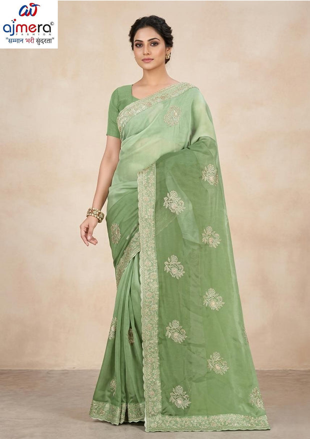 Ethnic Matching Saree with Blouse Piece for Premium Ethnic and Traditional Wear | MTE-SUNDAR CHHAVI