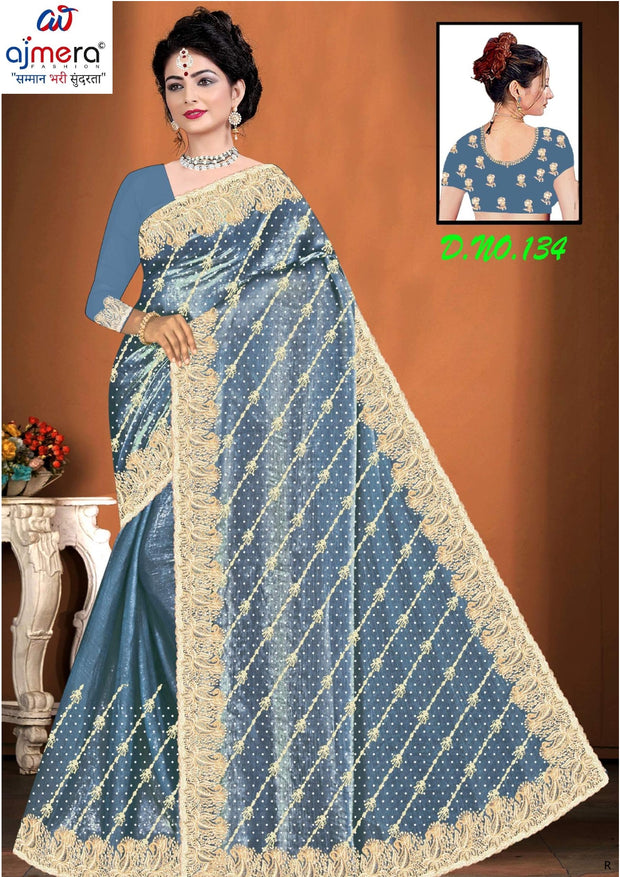 Matching Saree with Blouse Piece for Premium Ethnic and Traditional Wear | RRJ-VANDE BHARAT