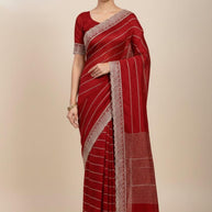 Ethnic Matching Saree with Blouse Piece for Premium Ethnic and Traditional Wear | SBV-HD-0344D