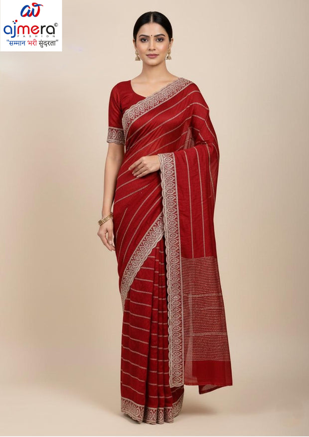 Ethnic Matching Saree with Blouse Piece for Premium Ethnic and Traditional Wear | SBV-HD-0344D