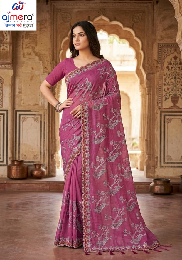 Ethnic Matching Saree with Blouse Piece for Premium Ethnic and Traditional Wear | MTE-GARDEN PEACOCK
