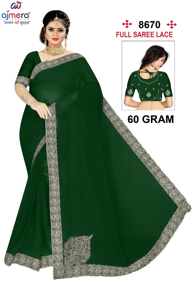 Ladies Matching Saree with Blouse Piece for Premium Ethnic and Traditional Wear | SMM-8670