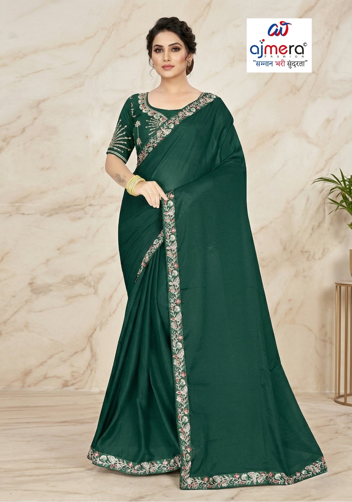 Fancy Saree with Blouse Piece for Premium Ethnic and Traditional Wear | SMM-8571
