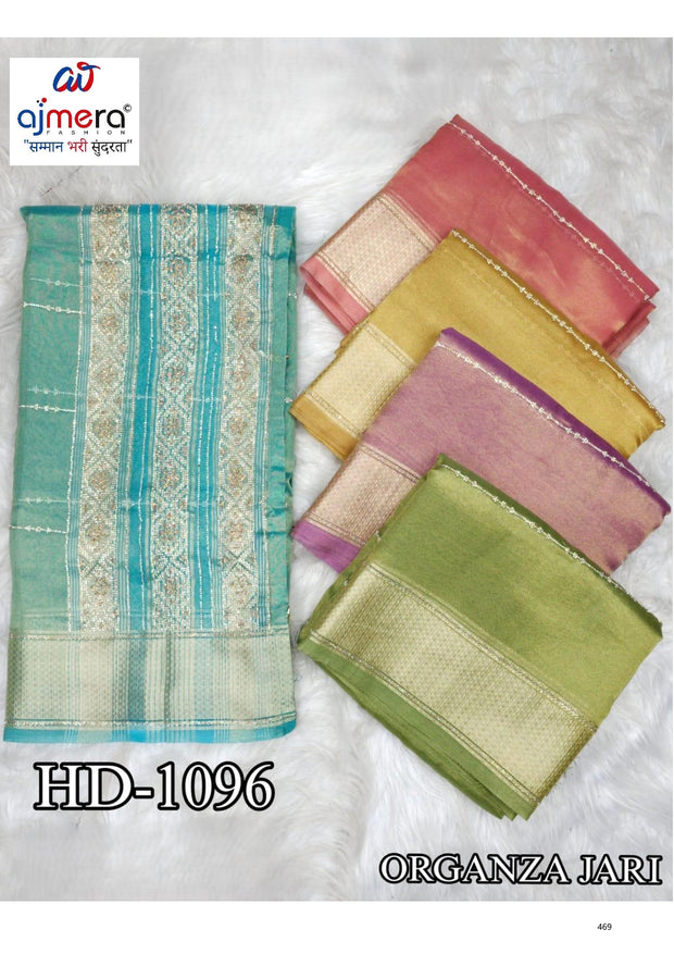 Embroidered Fancy Saree with Blouse Piece for Premium Ethnic and Traditional Wear | SBV-HD-1096