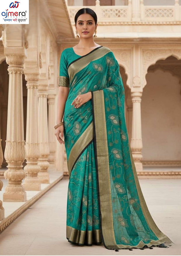 Printed Matching Saree with Blouse Piece for Premium Ethnic and Traditional Wear | SBV-HD-1077