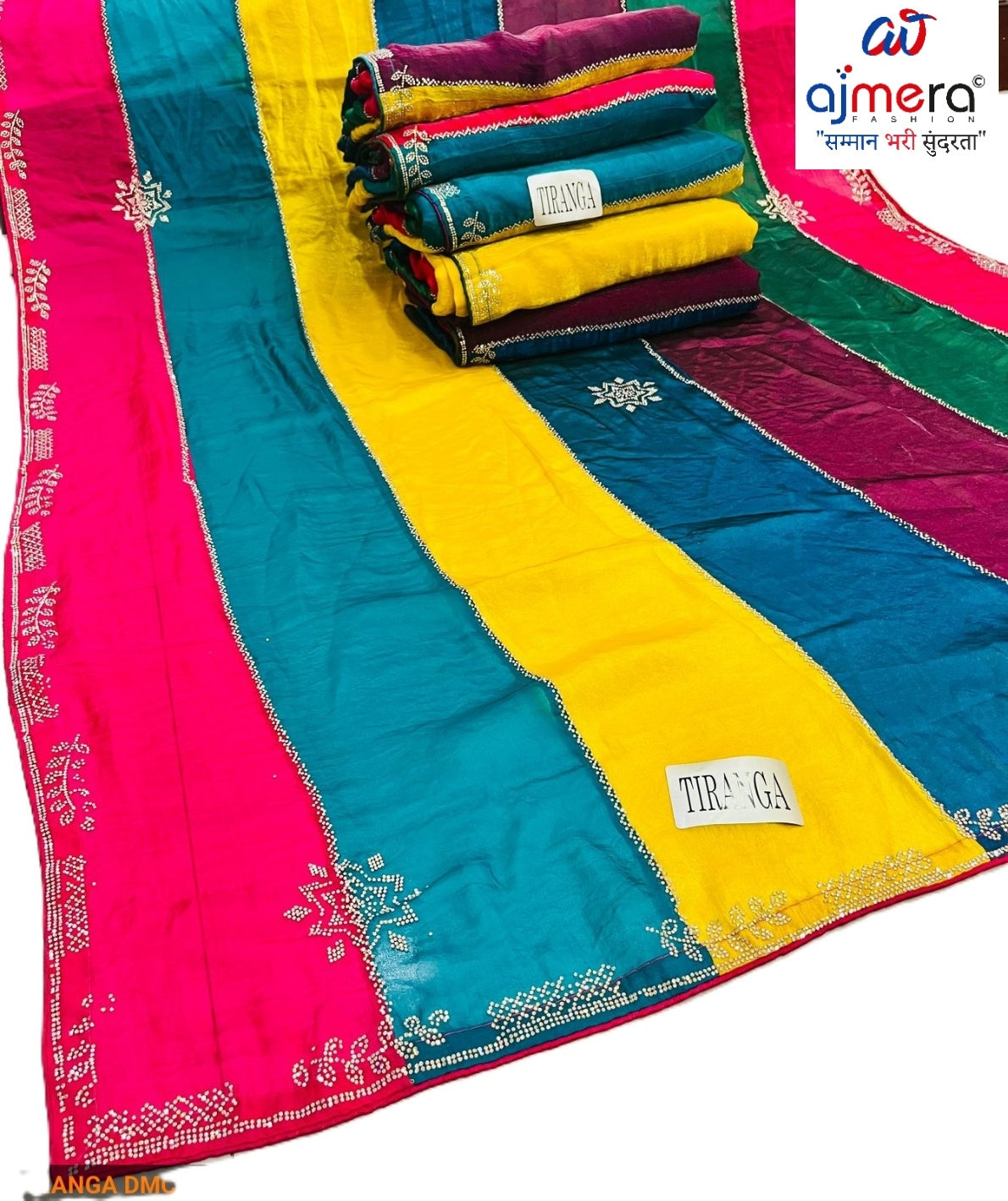 Designer Matching Saree with Blouse Piece for Premium Ethnic and Traditional Wear | VLS-TIRANGA