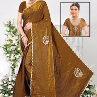 Embroidered Fancy Saree with Blouse Piece for Premium Ethnic and Traditional Wear | VSH-WESTERN-96