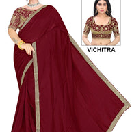 Printed Matching Saree with Blouse Piece for Premium Ethnic and Traditional Wear | SMM-8710