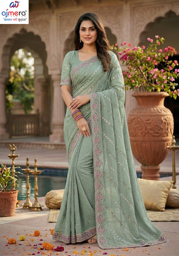 Party Wear Matching Saree with Blouse Piece for Premium Ethnic and Traditional Wear | PSC-DULARI-4427