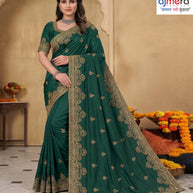 Ethnic Matching Saree with Blouse Piece for Premium Ethnic and Traditional Wear | TUL-RISTA