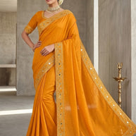 KPS-AMRUDLadies Matching Saree with Blouse Piece for Premium Ethnic and Traditional Wear | KPS-AMRUD
