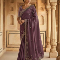 Dyed Fancy Matching Saree with Blouse Piece for Premium Ethnic and Traditional Wear | SDO-HW01507