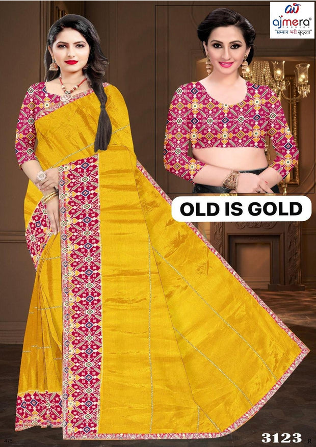 Fashion Saree with Blouse Piece for Premium Ethnic and Traditional Wear | SIR-OLD IS GOLD