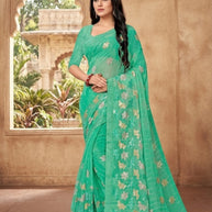 Synthetic Matching Saree with Blouse Piece for Premium Ethnic and Traditional Wear | VCR-NEXA
