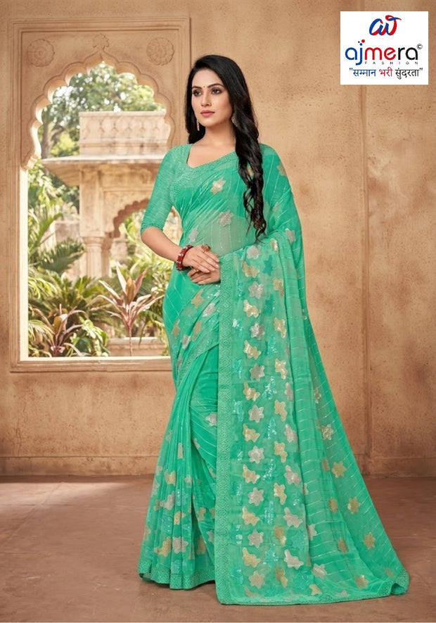 Synthetic Matching Saree with Blouse Piece for Premium Ethnic and Traditional Wear | VCR-NEXA