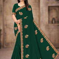 Fancy Saree with Blouse Piece for Premium Ethnic and Traditional Wear | VKM-CLOCK