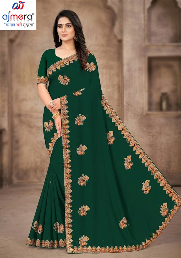 Fancy Saree with Blouse Piece for Premium Ethnic and Traditional Wear | VKM-CLOCK