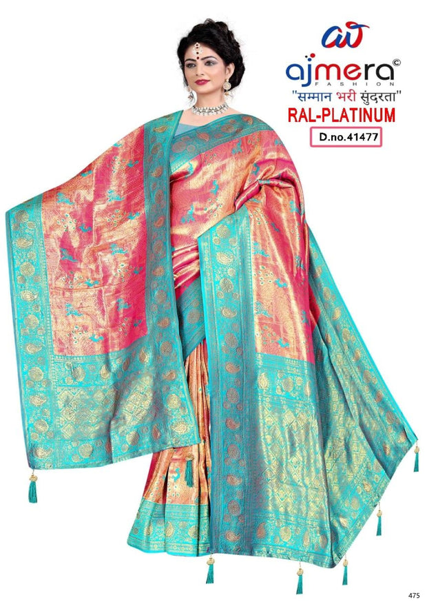 Fashion Saree with Blouse Piece for Premium Ethnic and Traditional Wear | RAL-PLATINUM