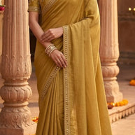 Embroidered Fancy Saree with Blouse Piece for Premium Ethnic and Traditional Wear | KPS-MOGAMBO