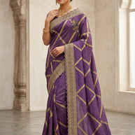 Dyed Fancy Matching Saree with Blouse Piece for Premium Ethnic and Traditional Wear | PSC-SALONI-4337
