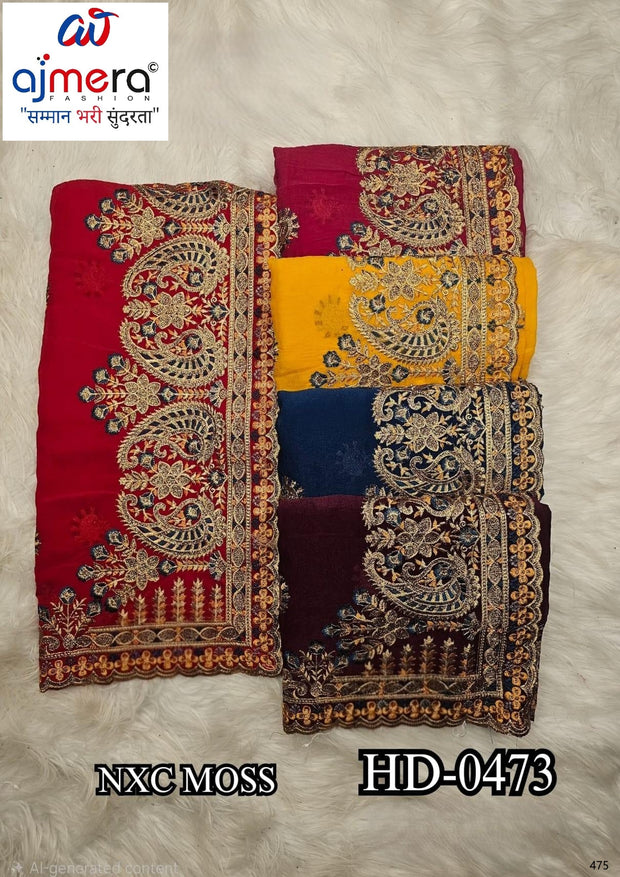 Dyed Saree with Blouse Piece for Premium Ethnic and Traditional Wear | SBV-HD-0473