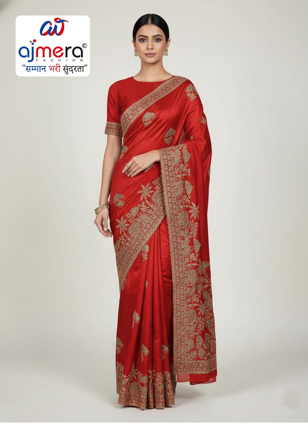 Party Wear Matching Saree with Blouse Piece for Premium Ethnic and Traditional Wear | SBV-HD-0491
