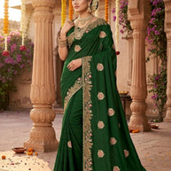 Fancy Matching Saree with Blouse Piece for Premium Ethnic and Traditional Wear | VKM-UDAAN