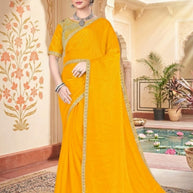 Matching Saree with Blouse Piece for Premium Ethnic and Traditional Wear | KPS-DAKSHA