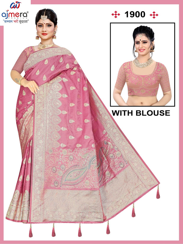 Dyed Fancy Matching Saree with Blouse Piece for Premium Ethnic and Traditional Wear | SMM-1900 SIROSKI