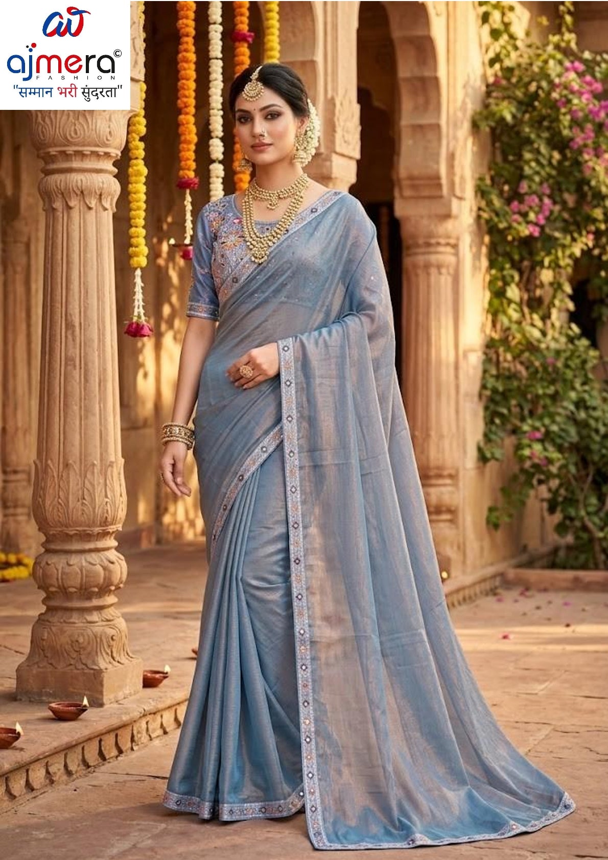Wholesale Fancy Saree with Blouse Piece for Premium Ethnic and Traditional Wear | KPS-INDRA