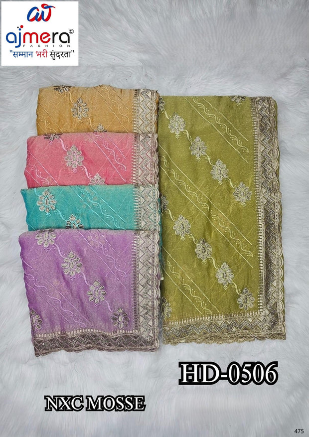 Ethnic Matching Saree with Blouse Piece for Premium Ethnic and Traditional Wear | SBV-HD-0506