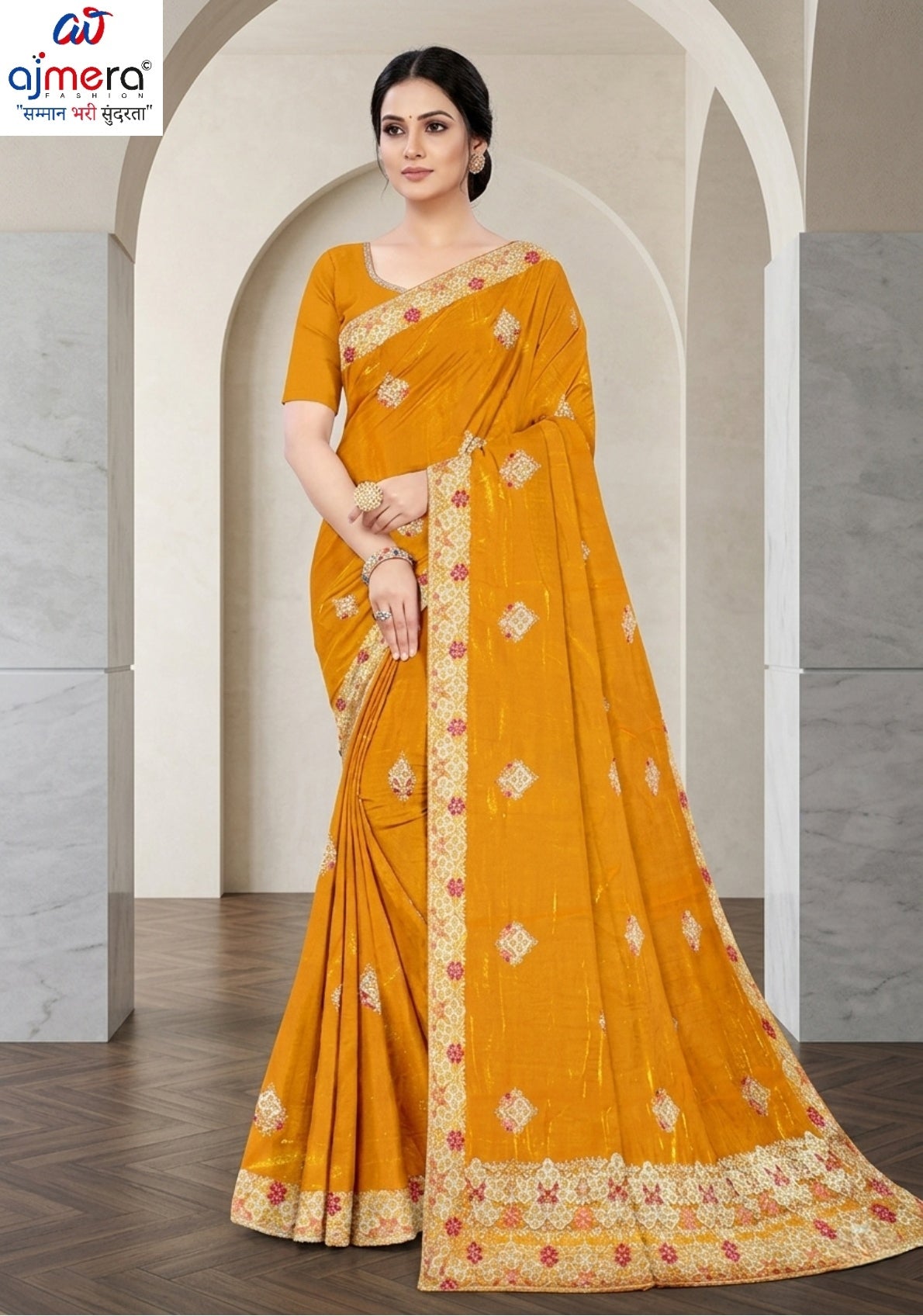 Dyed Saree with Blouse Piece for Premium Ethnic and Traditional Wear | RT-CHANDERI