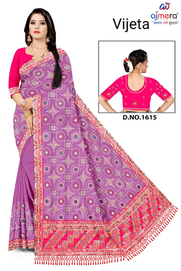 Fancy Matching Saree with Blouse Piece for Premium Ethnic and Traditional Wear | BSP-VIJETA