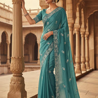 Matching Saree with Blouse Piece for Premium Ethnic and Traditional Wear | CCC-6729