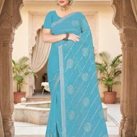 Fancy Saree with Blouse Piece for Premium Ethnic and Traditional Wear | MTE-KHUBSURAT ROUND