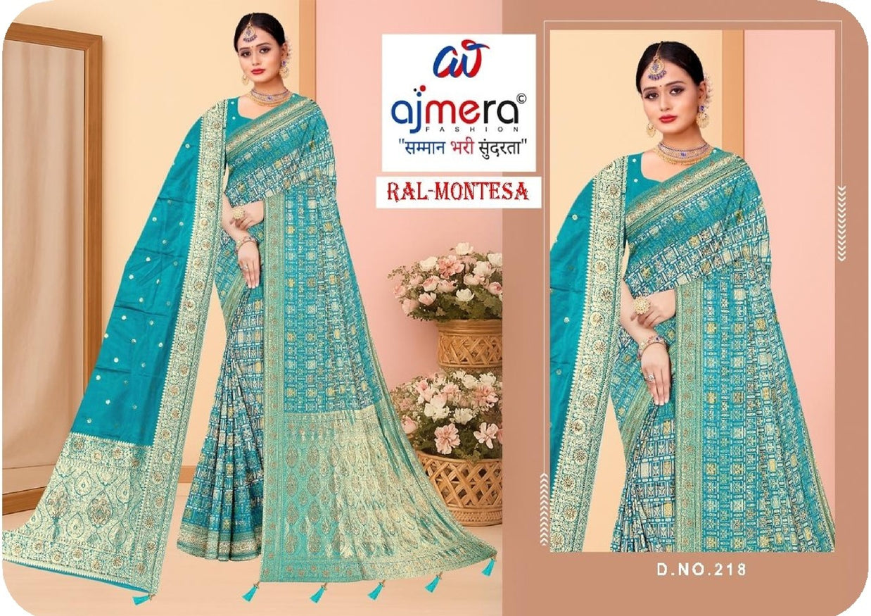 Festival Saree with Blouse Piece for Premium Ethnic and Traditional Wear | RAL-MONTESA