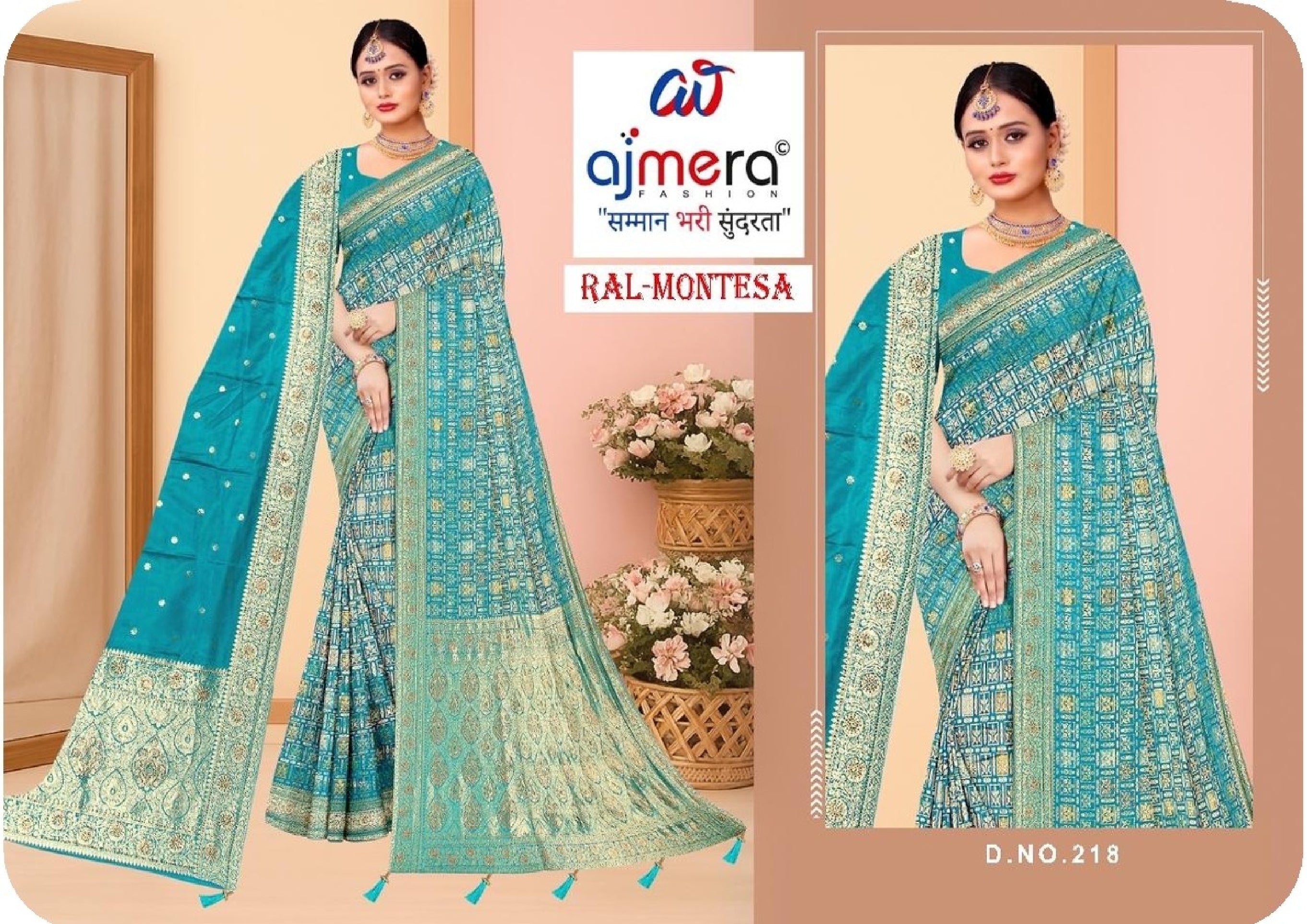 Festival Saree with Blouse Piece for Premium Ethnic and Traditional Wear | RAL-MONTESA