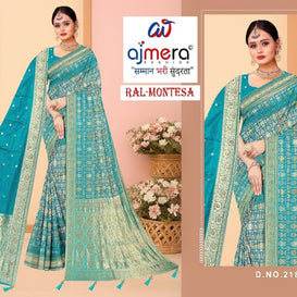 Festival Saree with Blouse Piece for Premium Ethnic and Traditional Wear | RAL-MONTESA