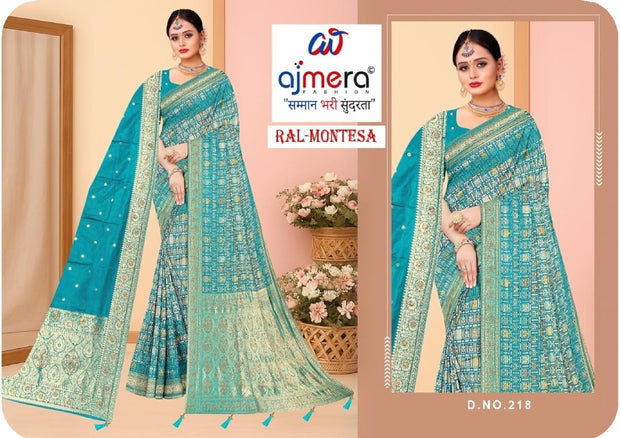 Festival Saree with Blouse Piece for Premium Ethnic and Traditional Wear | RAL-MONTESA