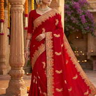 Dyed Saree with Blouse Piece for Premium Ethnic and Traditional Wear | MKM-DIVISHA