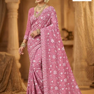 Fashion Saree with Blouse Piece for Premium Ethnic and Traditional Wear | APN-BURBARY SILK