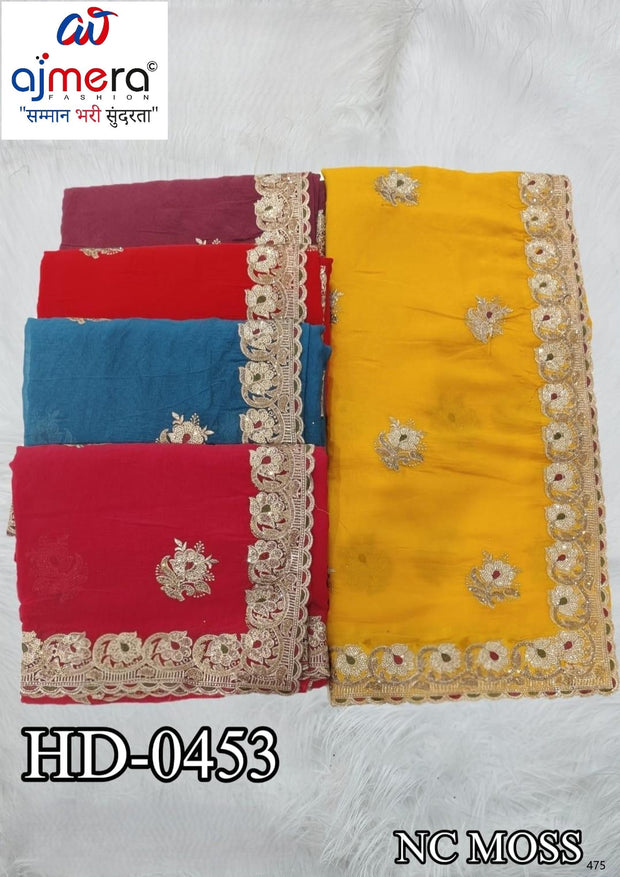 Dyed Fancy Matching Saree with Blouse Piece for Premium Ethnic and Traditional Wear | SBV-HD-0453