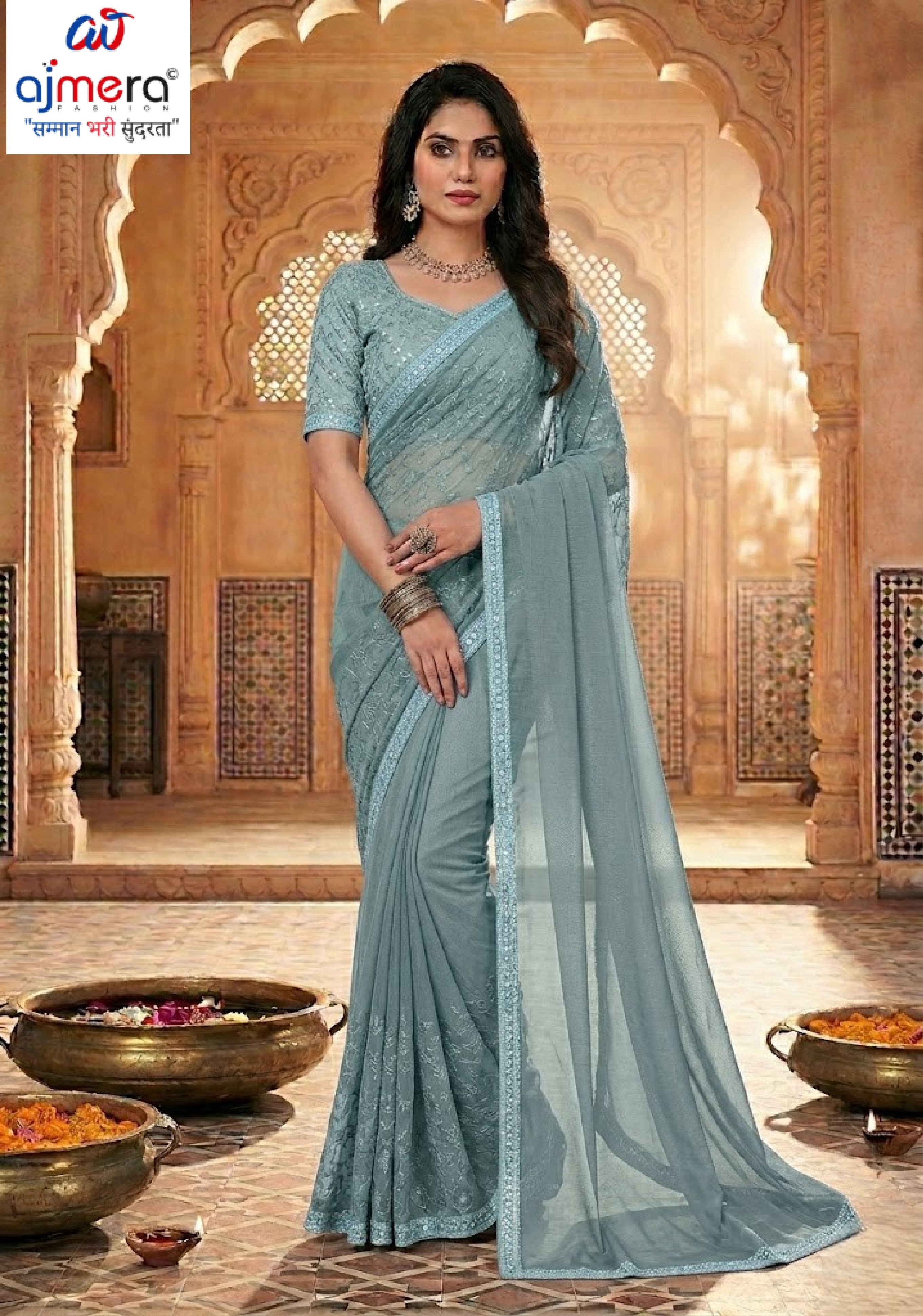 Fashion Saree with Blouse Piece for Premium Ethnic and Traditional Wear | KPS-GOVIND