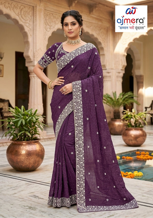 Dyed Saree with Blouse Piece for Premium Ethnic and Traditional Wear | MKM-VASUKI